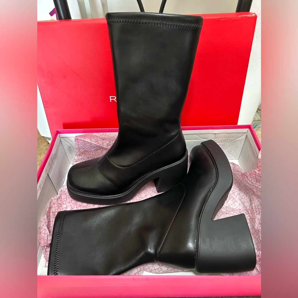 Black Healed Boot (New in box)